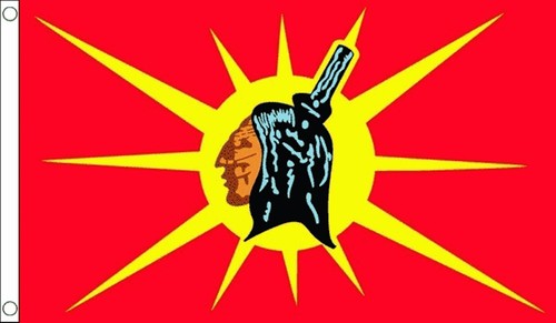 Mohawk red indian 5x3 - red,