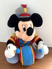 Walt Disney Mickey Mouse Marching Band Drummer 12” Plush Cuddly Toy Teddy VGC!