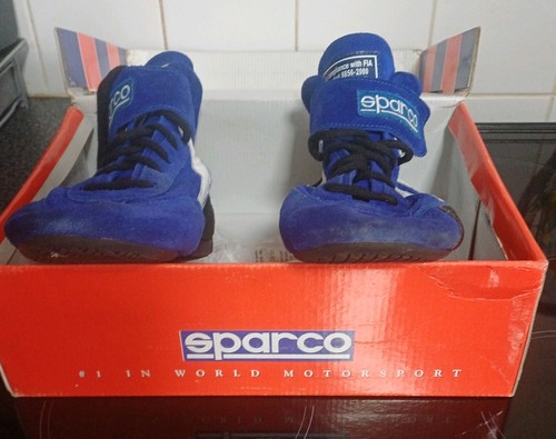 Sparco karting boots blue and - karting,