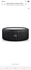 Wave Atlantic, 6-Person Inflatable Hot Tub, Integrated Heater, Slate Rattan