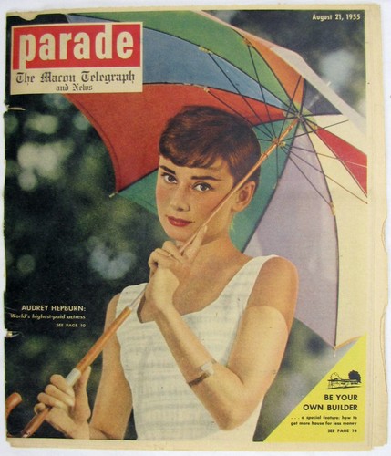 Vintage 1955 audrey hepburn - 1955,
