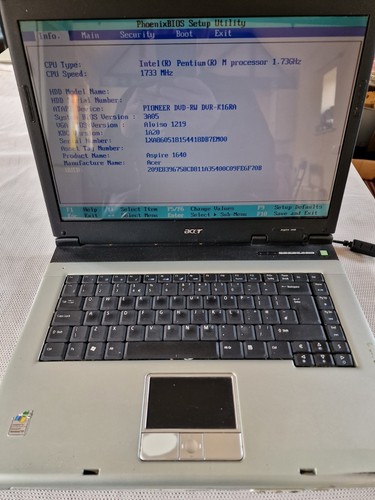 Acer aspire 1640 zl8 pentium - acer,