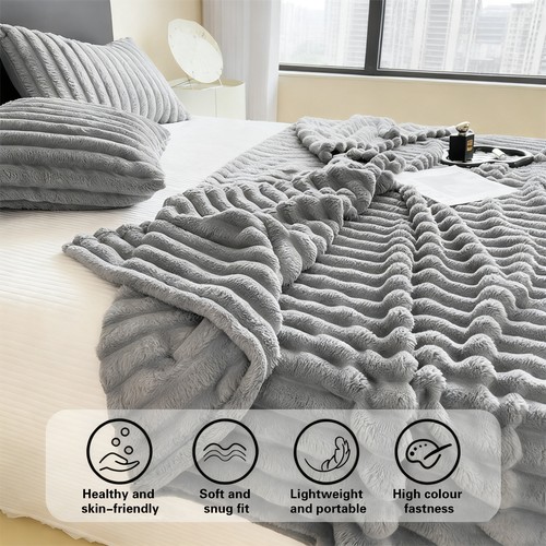 Fluffy fleece blanket for - blanket, bed
