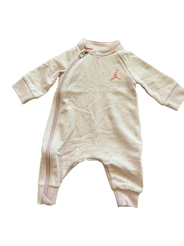 Jordan baby sleepsuit pink - sleepsuit, zip