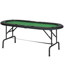 Folding Poker Table Fold Oval