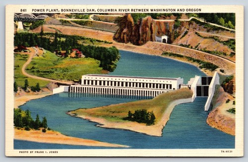 Aerial view bonneville - bonneville, dam