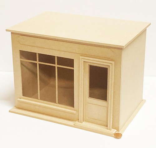 Dolls house wooden shop - dolls,
