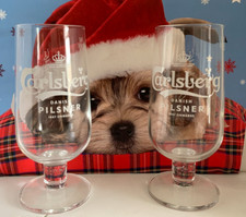 Carlsberg pint glasses 2 - carlsberg, x
