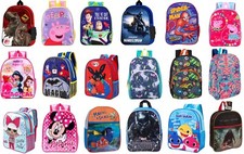 Boys Girls Kids Backpack Official Character Rucksack Junior Toddlers School Bag