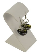 White Leatherette Jewellery Display Items - Ring, Earring, Watch, Necklace etc