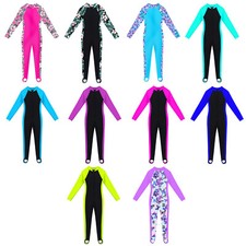 Girls Full Body Rash Guard Swimsuit Swimwear Anti UV Swimming Costumes UPF 50+