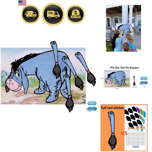 Winnie party games pin the - winnie,