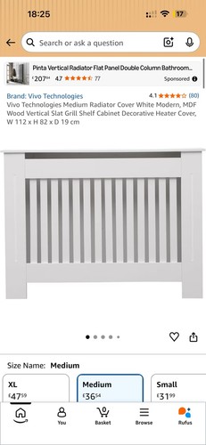 White mdf wood radiator - mdf,