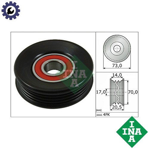 Tensioner pulley vribbed - pulley, belt