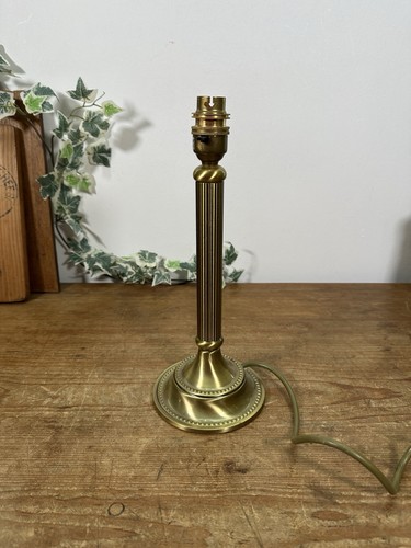 Vintage column lamp brass - lamp,