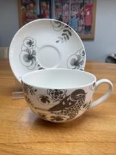 Marks & Spencer Millbrook Tea Cup and Saucer Napoleon Ivy Bird Flower Pattern