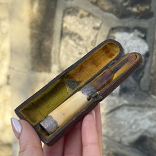 Antique Sterling Silver Amber