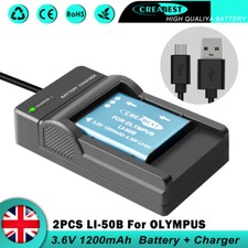 2x Battery & LCD USB Charger