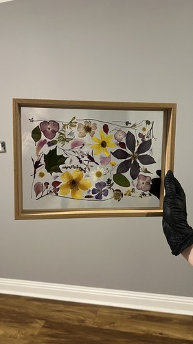 Pressed flowers frame