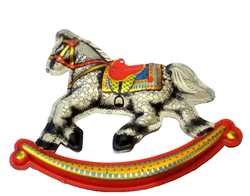 Hallmark tin rocking horse - tin,