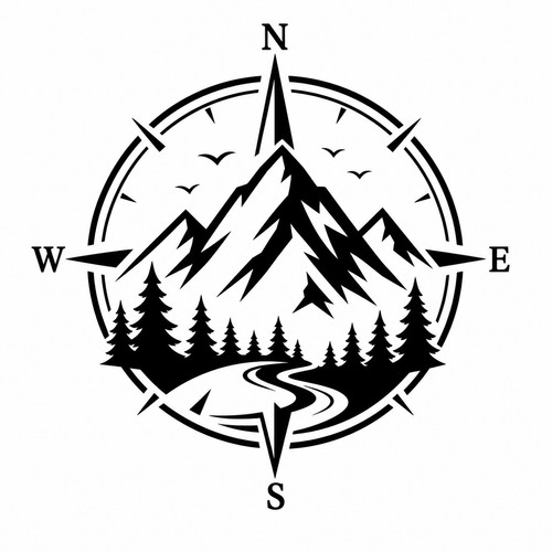 Large compass mountain - 2, x
