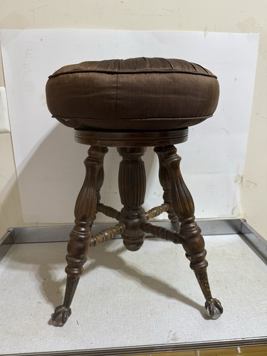 Antique oak victorian swivel - oak,