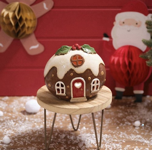 Christmas pudding house - christmas,