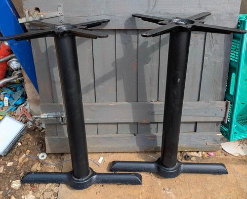 Cast iron table legs - table, legs,