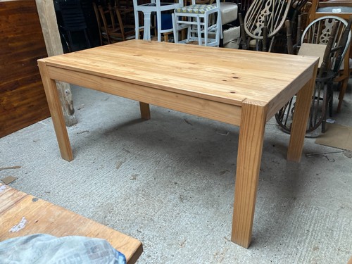 Brown pine dining table - brown,