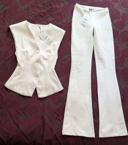 Bwwt zara ivory pant - suit, with