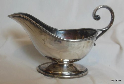 Silver plate gravy - silver,