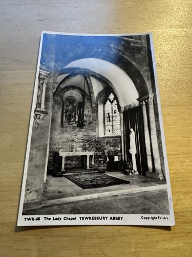 Postcard tewkesbury abbey - tewkesbury,