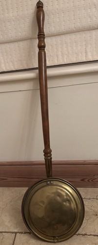 Victorian copper warming pan - victorian,