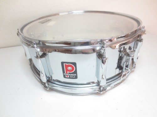 Premier 14x5 snare drum - drum, chrome
