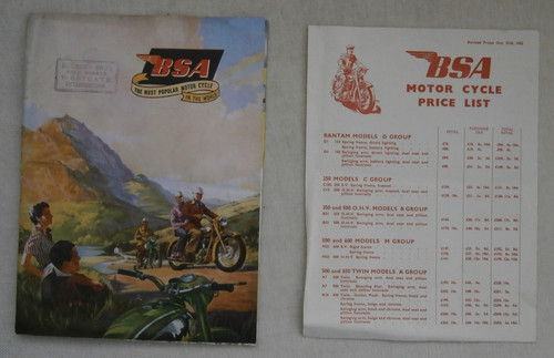 November 1955 bsa motorcycle - november,
