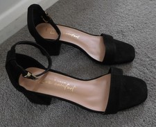 NEW LOOK Women's Ladies Shoes Black Adults Ladies Heels Buckle Nice Size 5