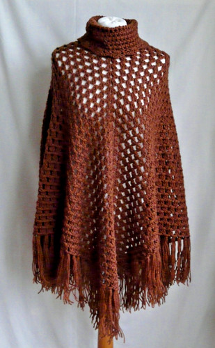 Handmade brown roll neck - brown,