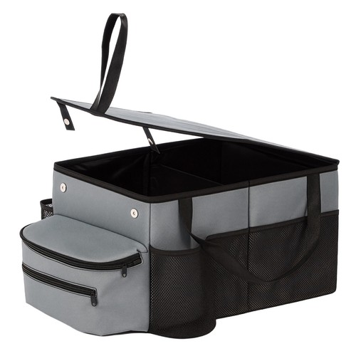 Dark gray car seat organizer - dark,