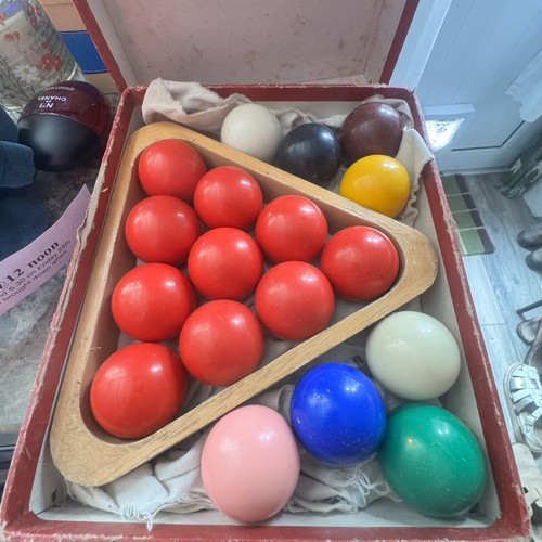 Vintage red snooker - 10, ball
