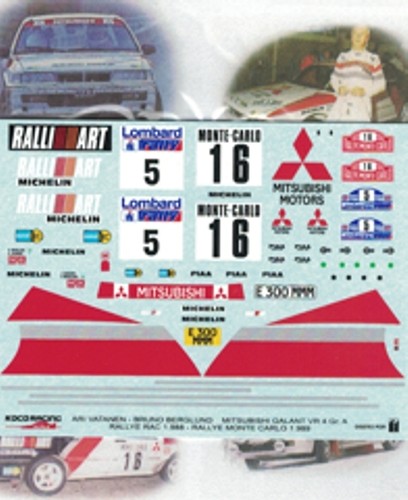 Decal mitsubishi galant vr4 - decal,