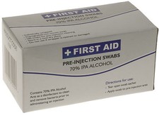 100 x IPA Wipes 70% Isopropyl Alcohol Swabs National Health Service Quality