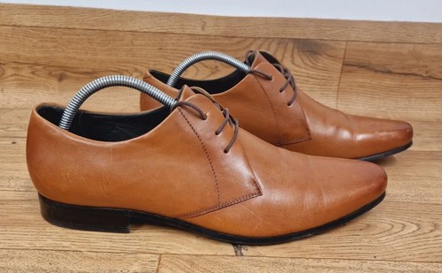 Bertie tan leather derby - tan,