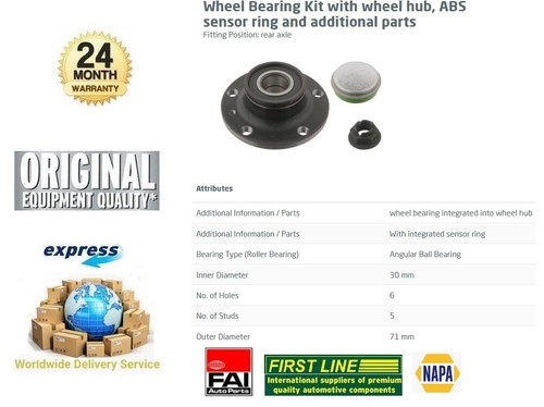 Rear axle wheel bearing for - rear,