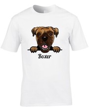 Boxer Dog Breed Men's T-Shirt Gift Artwork Art Watercolour Pet Animal 