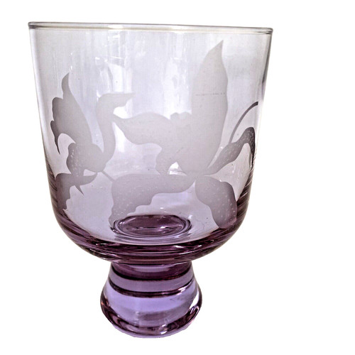 Vtg studio amethyst art - studio, glass