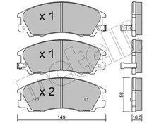Brake pads 22-0506-0 METELLI