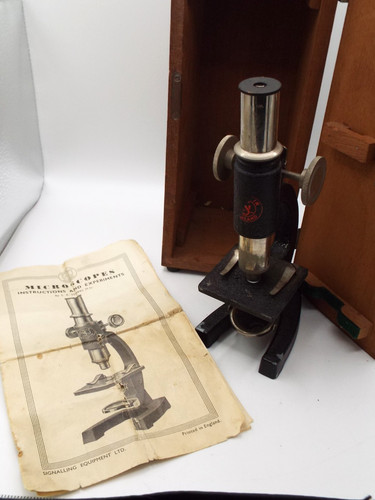 Vintage students microscope - students,