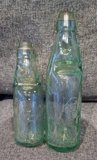 2 x Green Bottles + Marbles