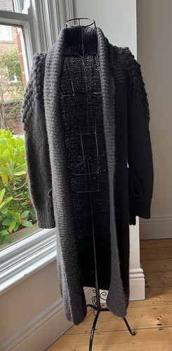 Black designer cardigan - black,