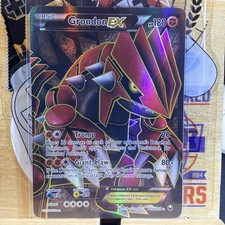 Pokemon Groudon EX TCG Full Art Ultra Rare Holo Card Dark Explorers 106/108